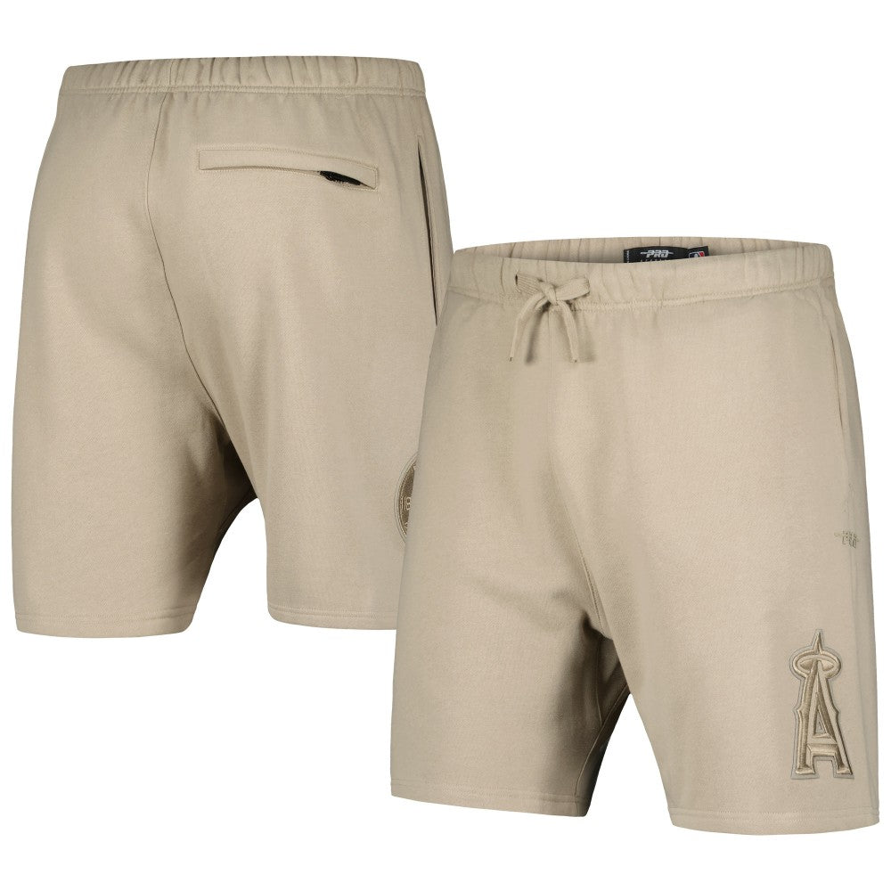 Khaki Los Angeles Angels Pro Standard Neutral Fleece Shorts
