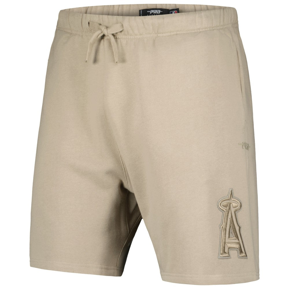 Khaki Los Angeles Angels Pro Standard Neutral Fleece Shorts