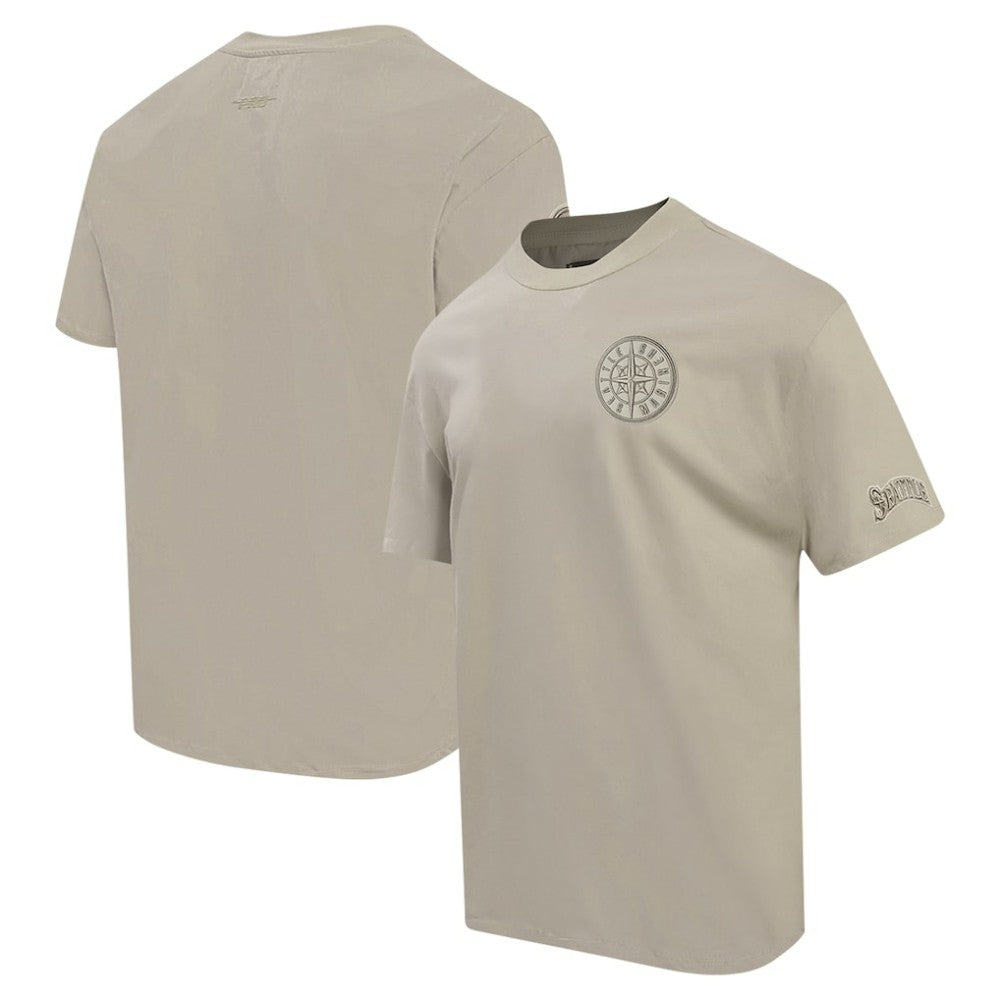 Tan Seattle Mariners Pro Standard Oversized Neutral CJ Dropped Shoulders T-Shirt