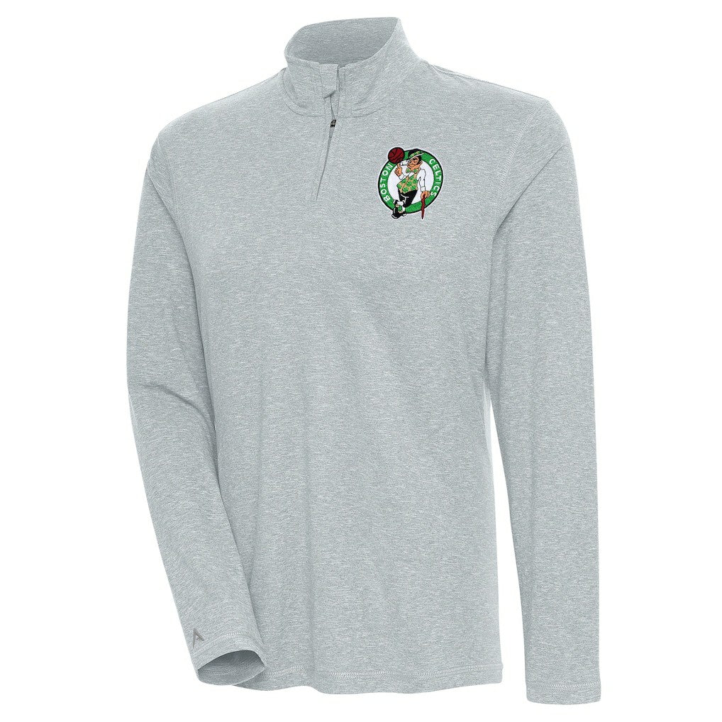 Boston Celtics Antigua Women's Confront Quarter-Zip Pullover Top