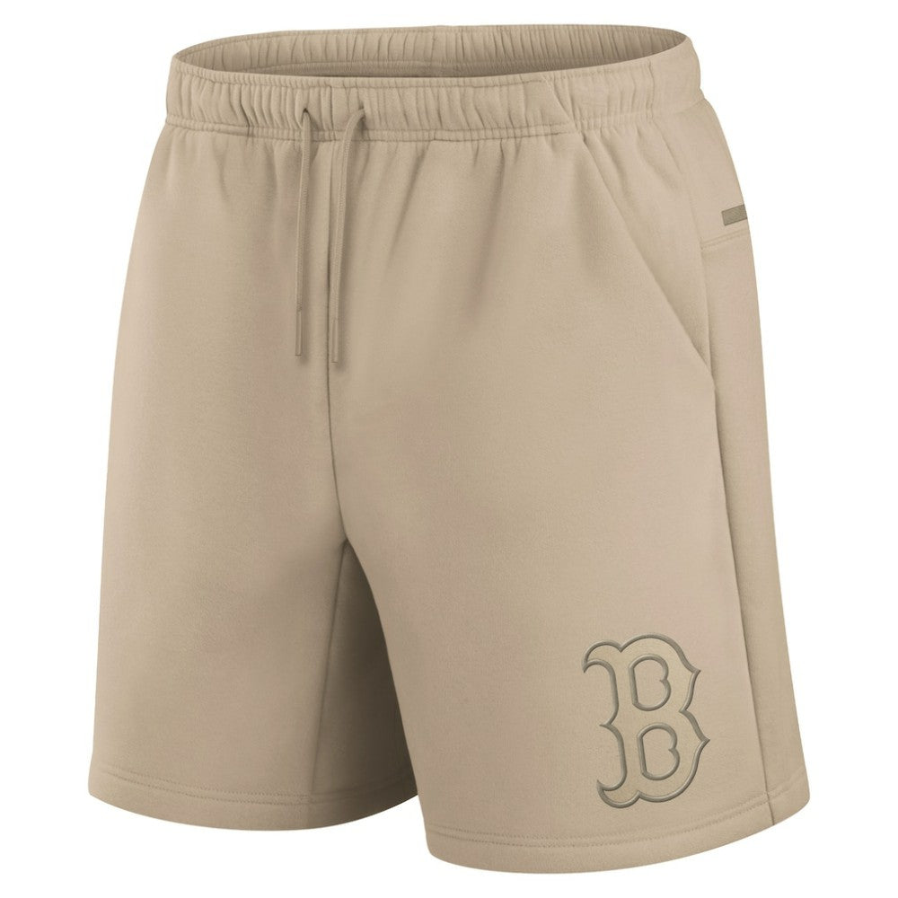 Khaki Boston Red Sox Fanatics Unisex Elements Super Soft Fleece Shorts