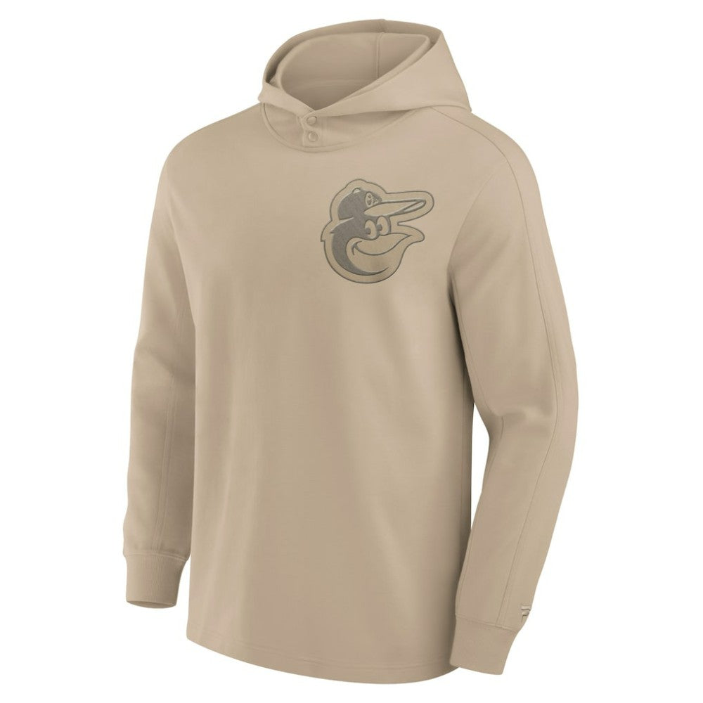 Khaki Baltimore Orioles Fanatics Elements Lightweight Fleece Hoodie