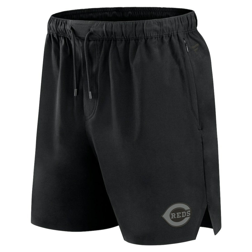 Black Cincinnati Reds Fanatics Front Office Micro Tonal Shorts