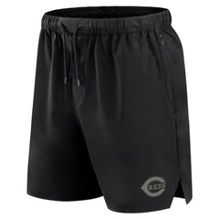 Black Cincinnati Reds Fanatics Front Office Micro Tonal Shorts