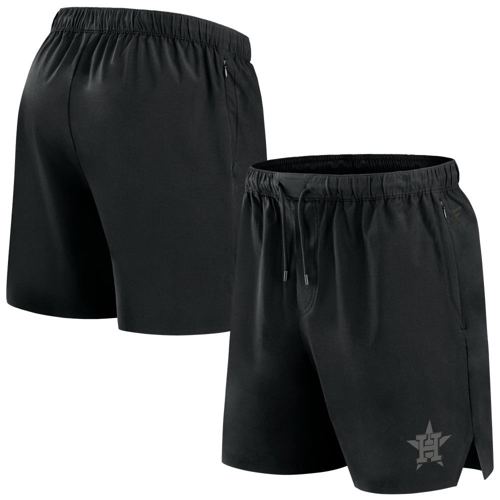 Black Houston Astros Fanatics Front Office Micro Tonal Shorts