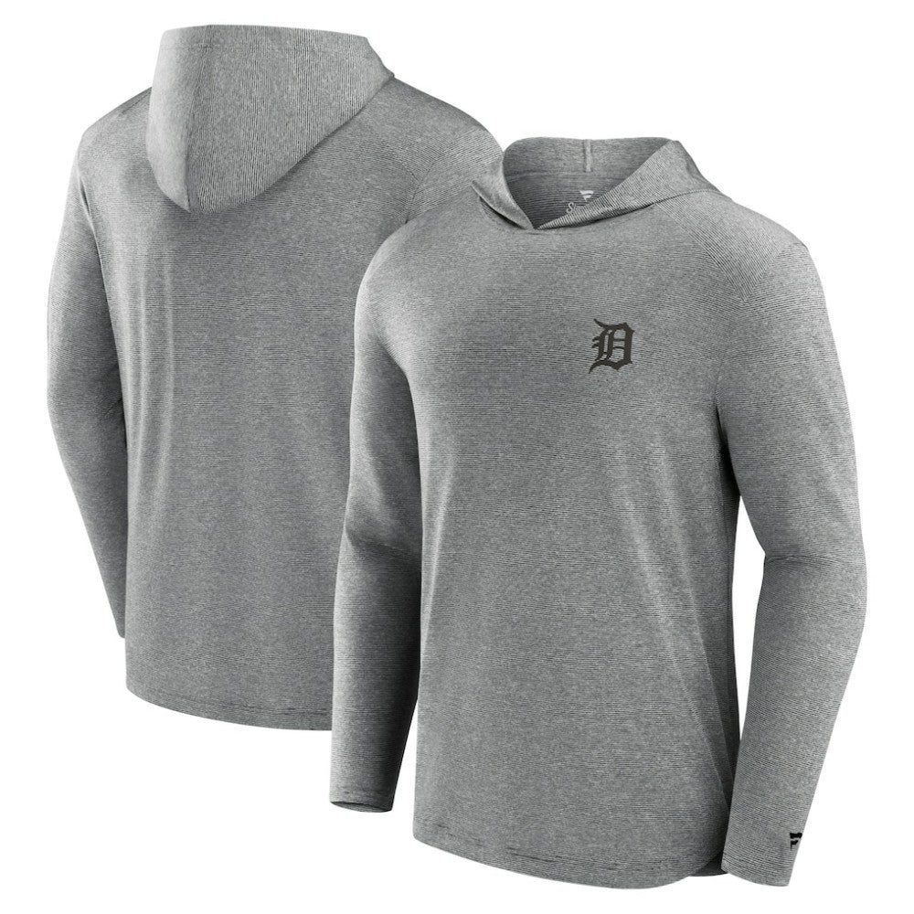Black Detroit Tigers Fanatics Front Office Tech Lightweight Hoodie T-Shirt