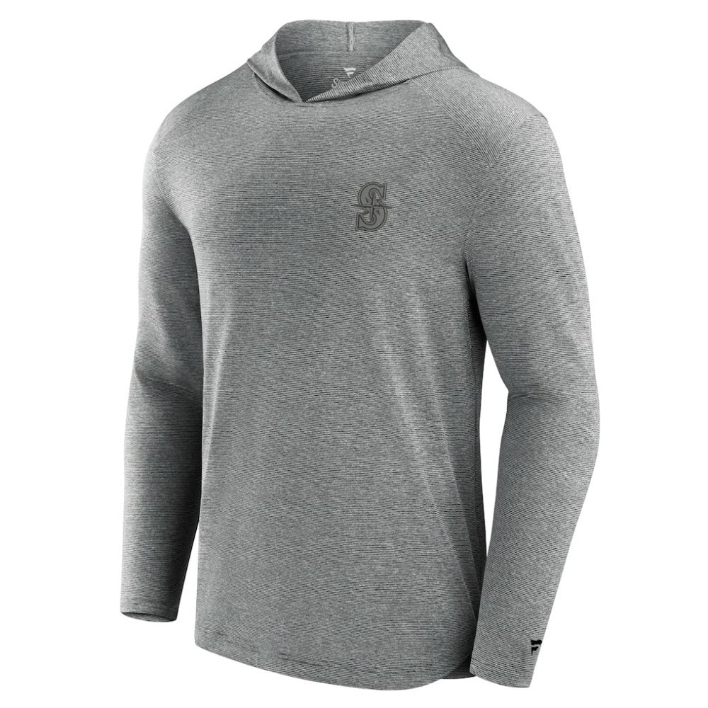 Black Seattle Mariners Fanatics Front Office Tech Lightweight Hoodie T-Shirt