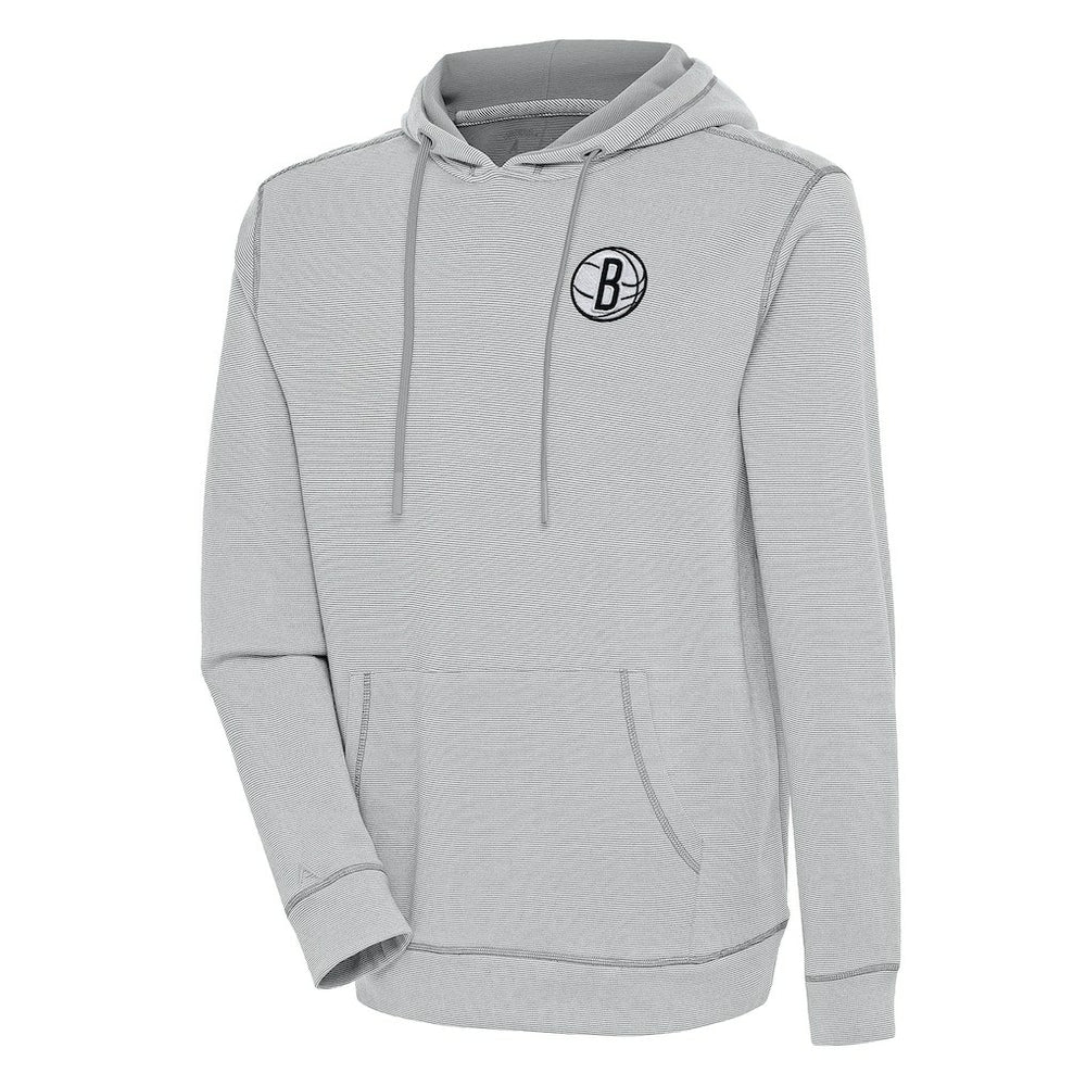 Brooklyn Nets Antigua Axe Bunker Tri-Blend Pullover Hoodie