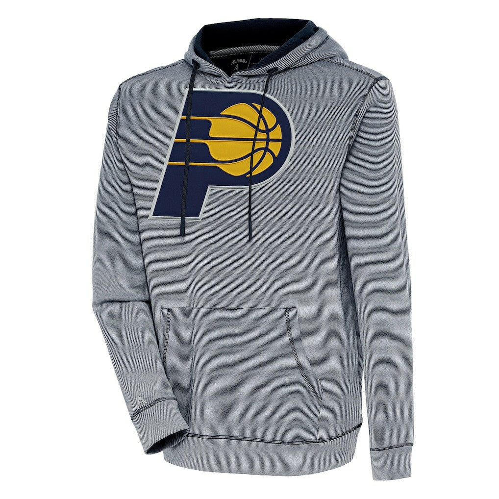Indiana Pacers Antigua Axe Bunker Tri-Blend Pullover Hoodie