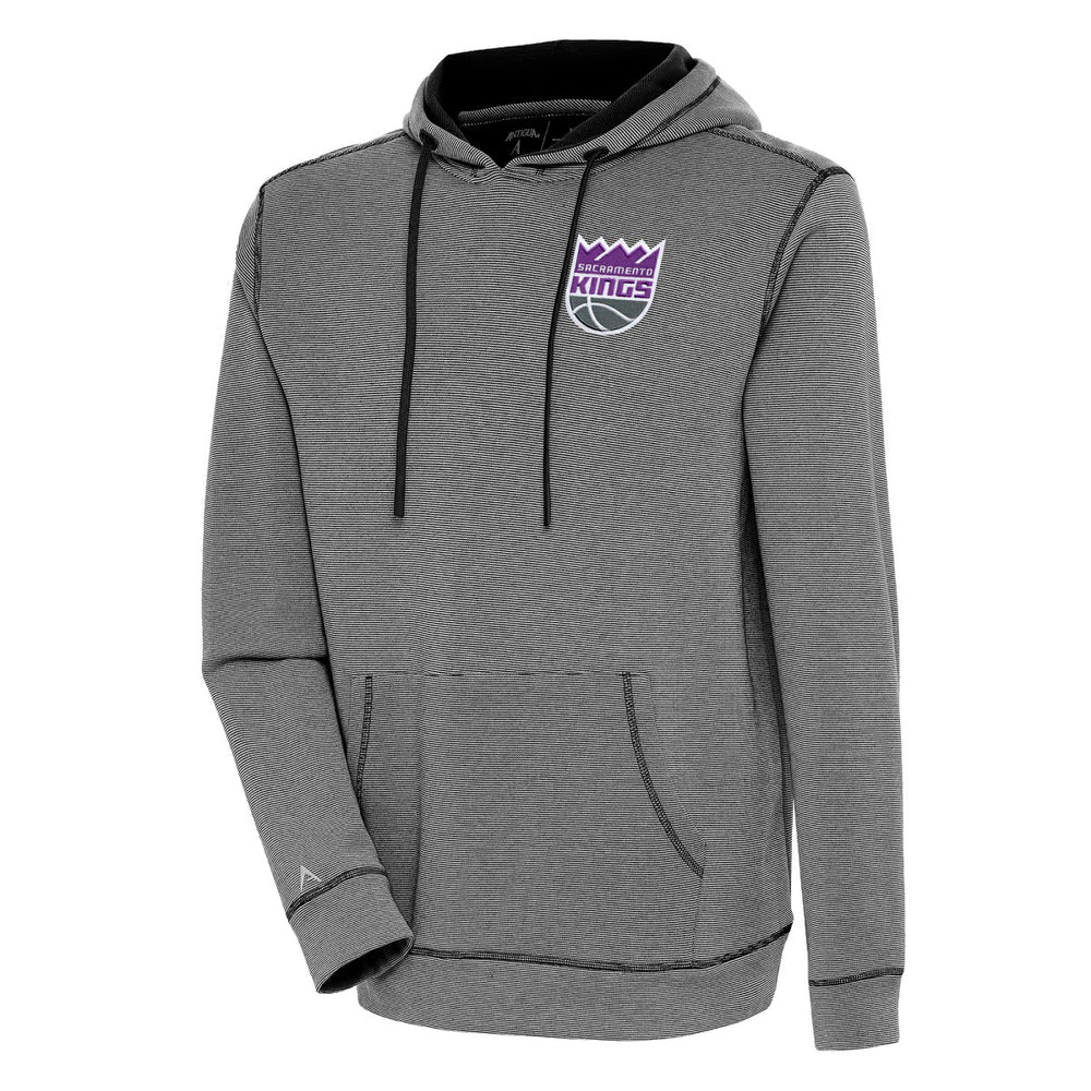 Sacramento Kings Antigua Axe Bunker Tri-Blend Pullover Hoodie