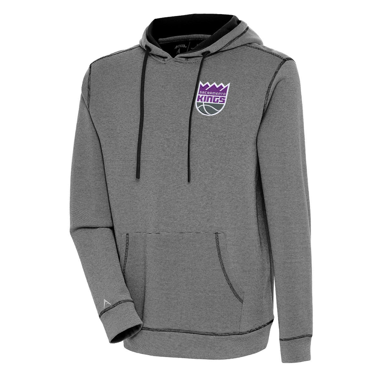 Sacramento Kings Antigua Axe Bunker Tri-Blend Pullover Hoodie