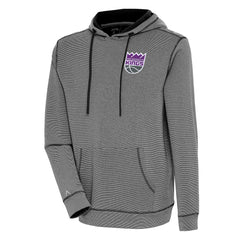 Sacramento Kings Antigua Axe Bunker Tri-Blend Pullover Hoodie