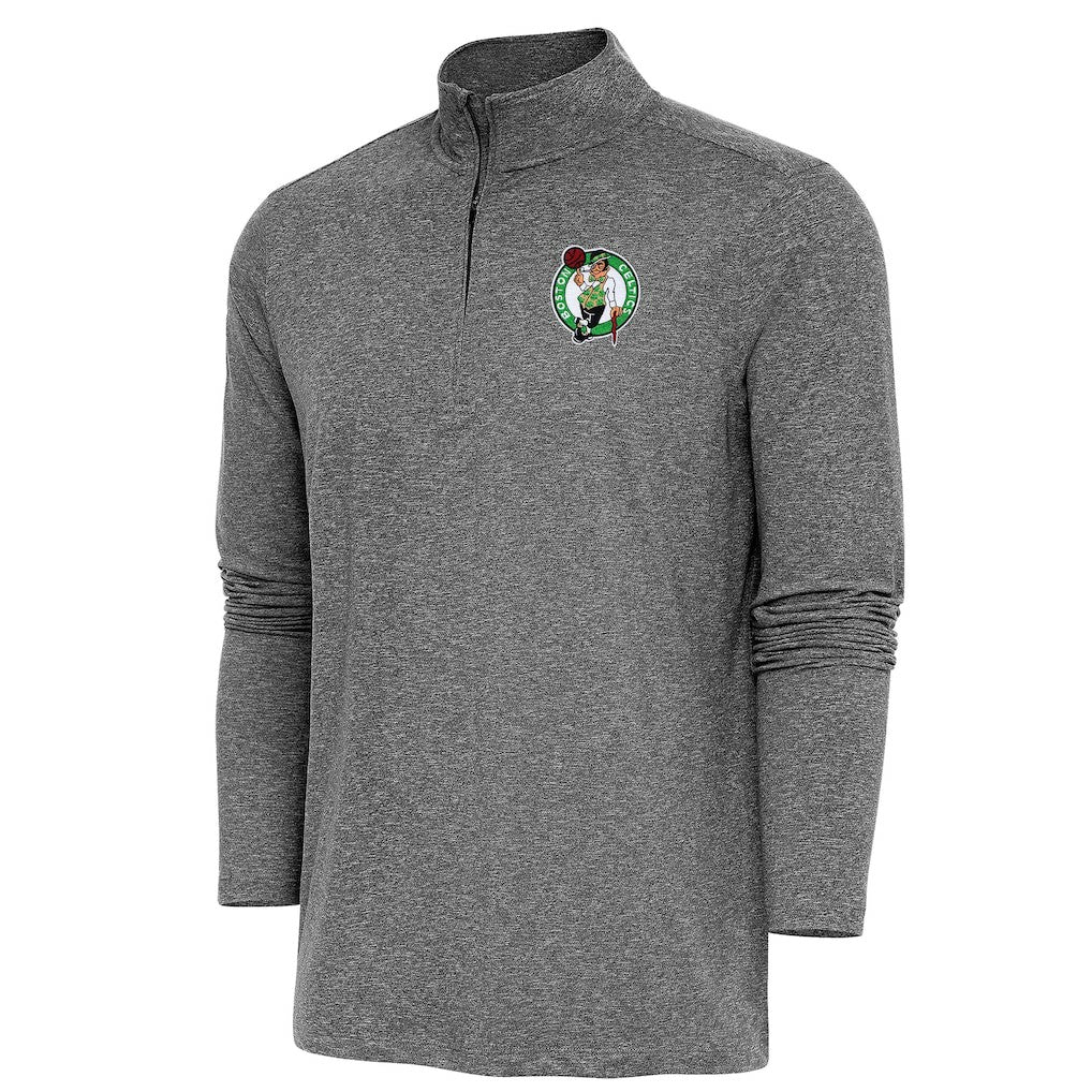 Boston Celtics Antigua Hunk Quarter-Zip Pullover Top
