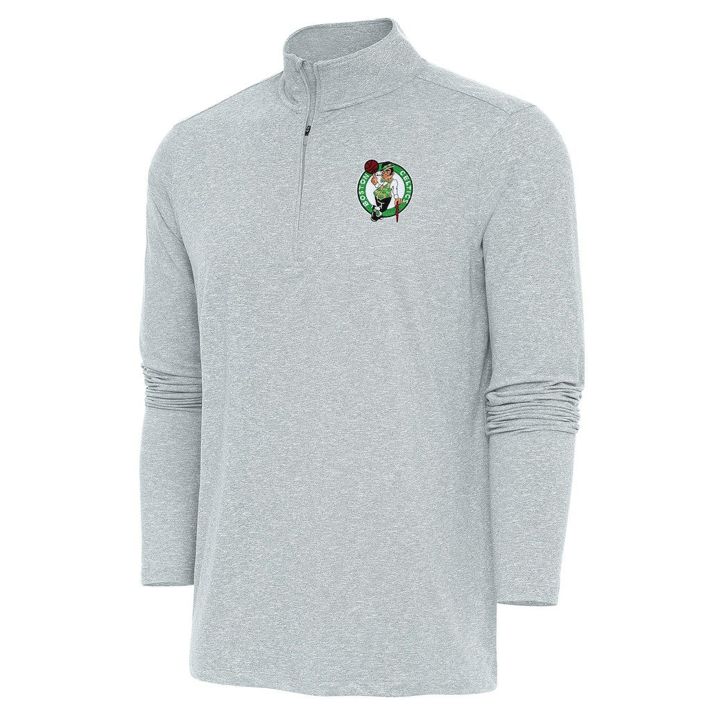Boston Celtics Antigua Hunk Quarter-Zip Pullover Top