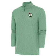 Boston Celtics Antigua Hunk Quarter-Zip Pullover Top