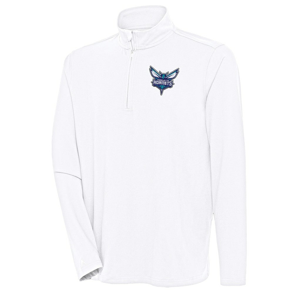 Charlotte Hornets Antigua Hunk Quarter-Zip Pullover Top
