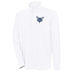 Charlotte Hornets Antigua Hunk Quarter-Zip Pullover Top
