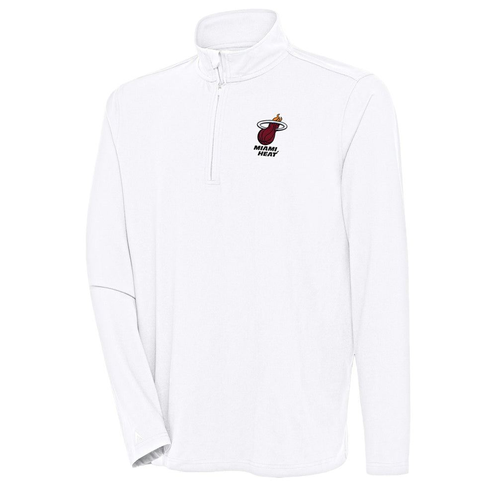 Miami Heat Antigua Hunk Quarter-Zip Pullover Top