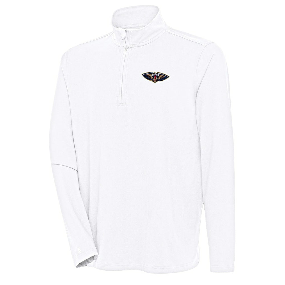 New Orleans Pelicans Antigua Hunk Quarter-Zip Pullover Top