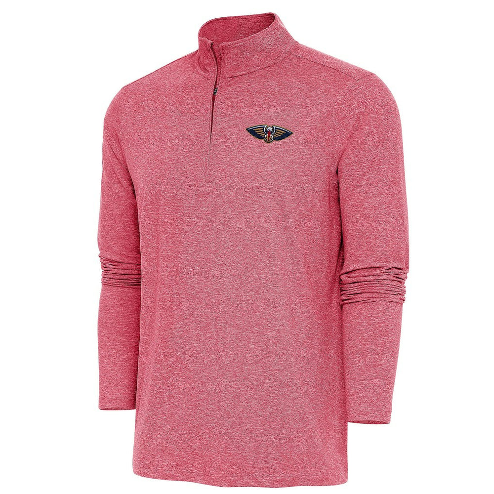 New Orleans Pelicans Antigua Hunk Quarter-Zip Pullover Top