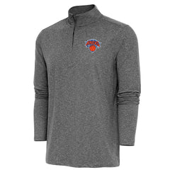 New York Knicks Antigua Hunk Quarter-Zip Pullover Top