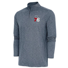 Philadelphia 76ers Antigua Hunk Quarter-Zip Pullover Top
