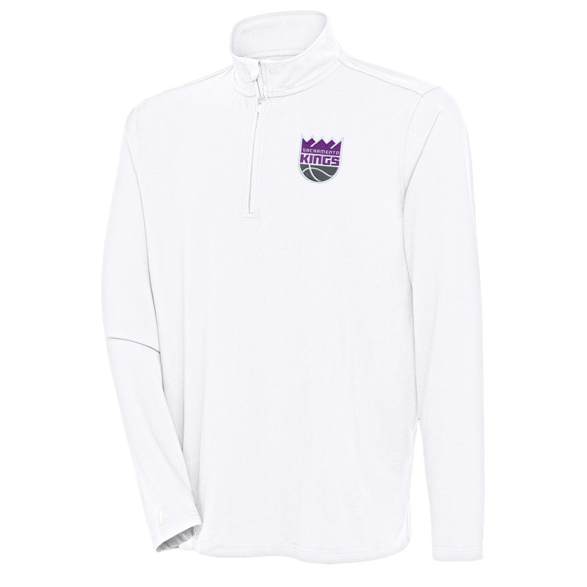 Sacramento Kings Antigua Hunk Quarter-Zip Pullover Top
