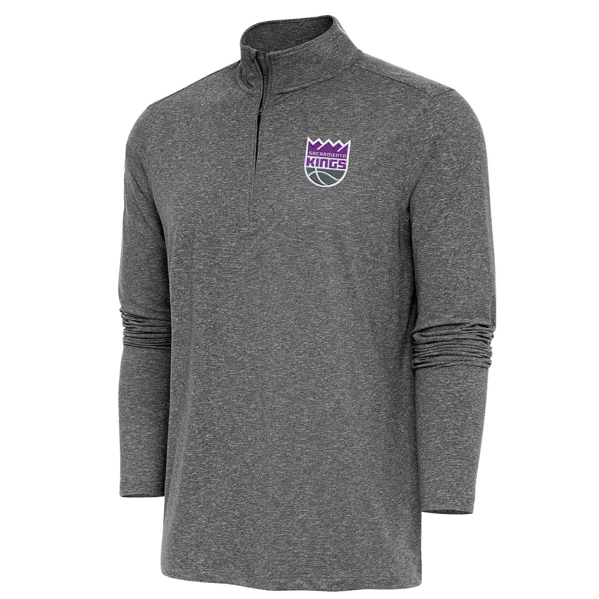 Sacramento Kings Antigua Hunk Quarter-Zip Pullover Top