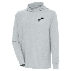 Utah Jazz Antigua Saga Long Sleeve Hoodie T-Shirt
