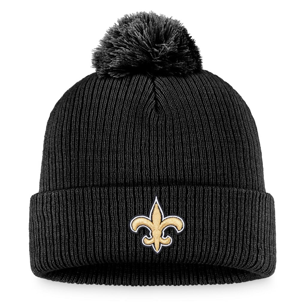 Women's Cuffed Knit Hat with Pom - New Orleans Saints Hats