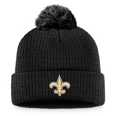 Women's Cuffed Knit Hat with Pom - New Orleans Saints Hats