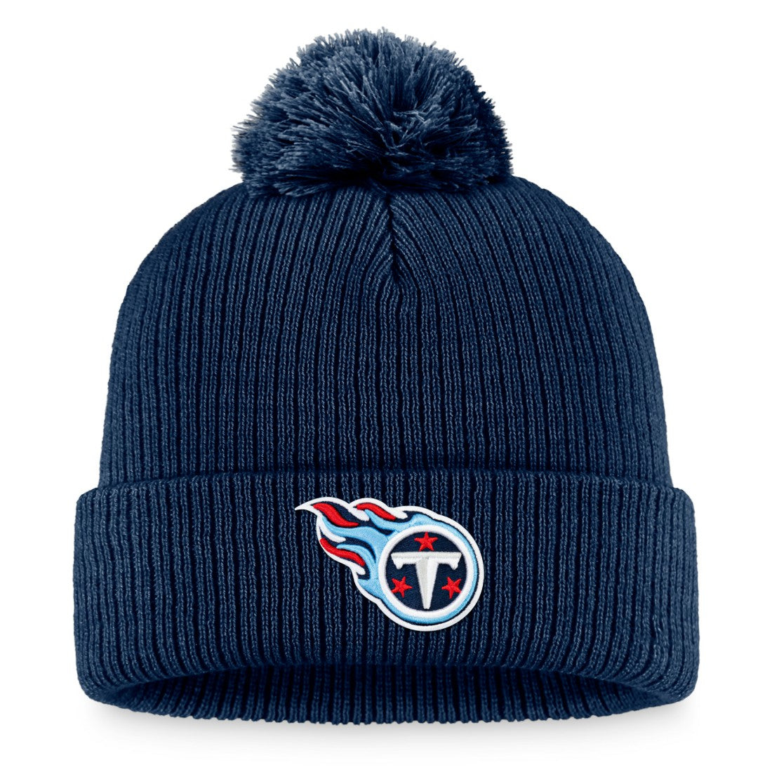 Women's Cuffed Knit Hat with Pom - Tennessee Titans Hats