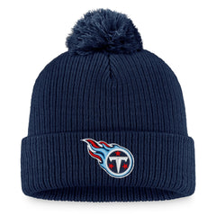 Women's Logo Cuffed Knit Hat with Pom - Tennessee Titans Hats