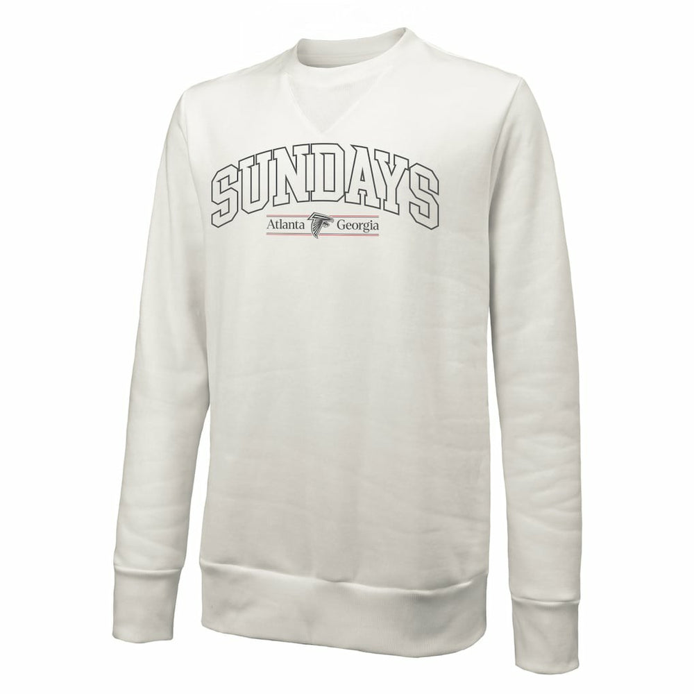 Majestic Threads Unisex Sundays Block Letter Crewneck Pullover Sweatshirt - Atlanta Falcons Pullover