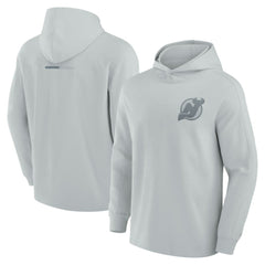 NHL New Jersey Devils Fanatics Elements Lightweight Tri-Blend Fleece Hoodie