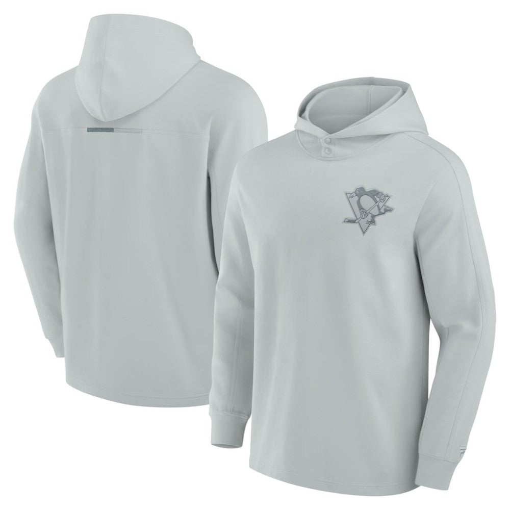 NHL Pittsburgh Penguins Fanatics Elements Lightweight Tri-Blend Fleece Hoodie