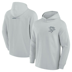 NHL Pittsburgh Penguins Fanatics Elements Lightweight Tri-Blend Fleece Hoodie