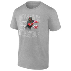 Heather Gray Elly De La Cruz Cincinnati Reds Cycle T-Shirt
