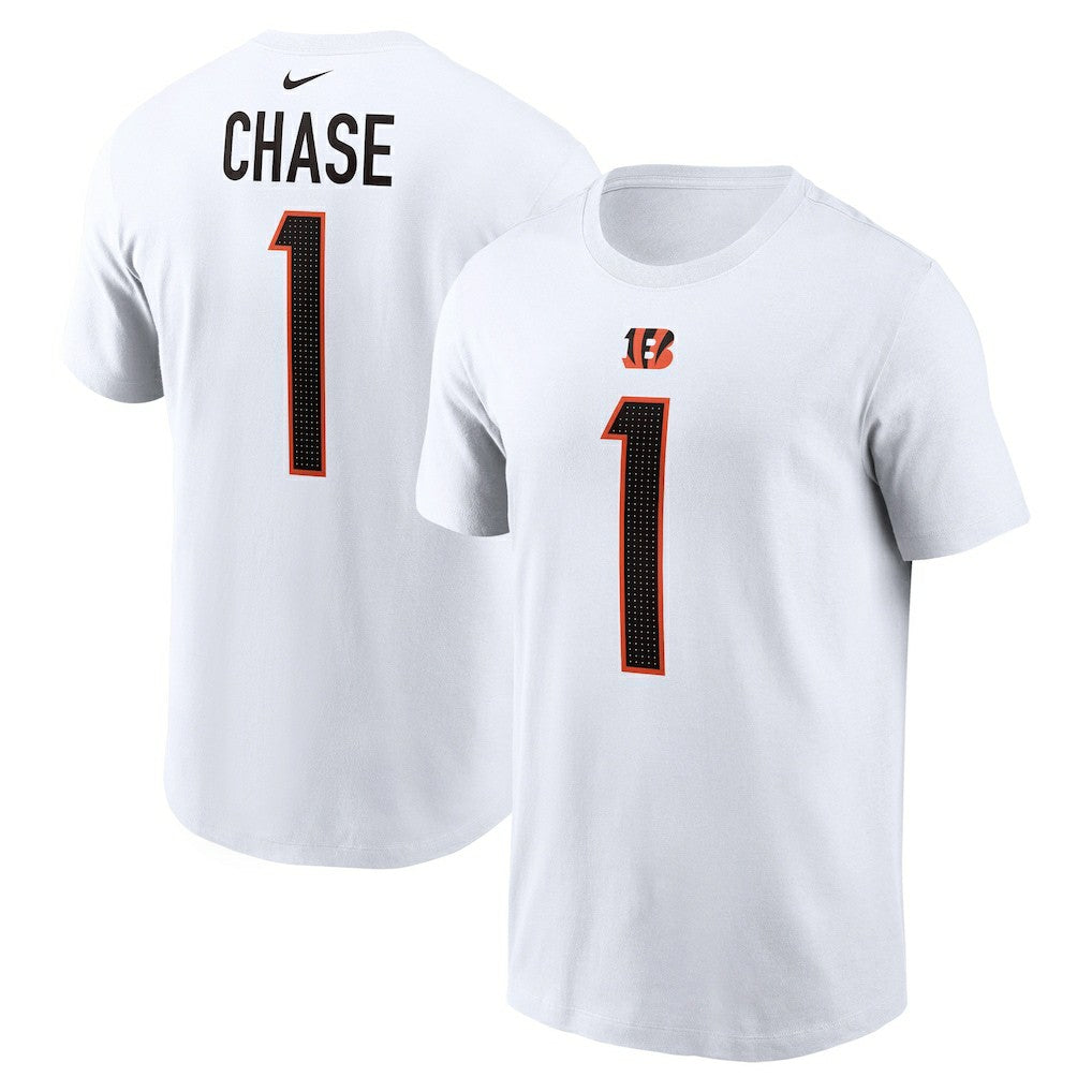 Ja'Marr Chase  Player Name & Number T-Shirt - Cincinnati Bengals T-shirts