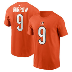 Joe Burrow  Player Name & Number T-Shirt - Cincinnati Bengals T-shirts