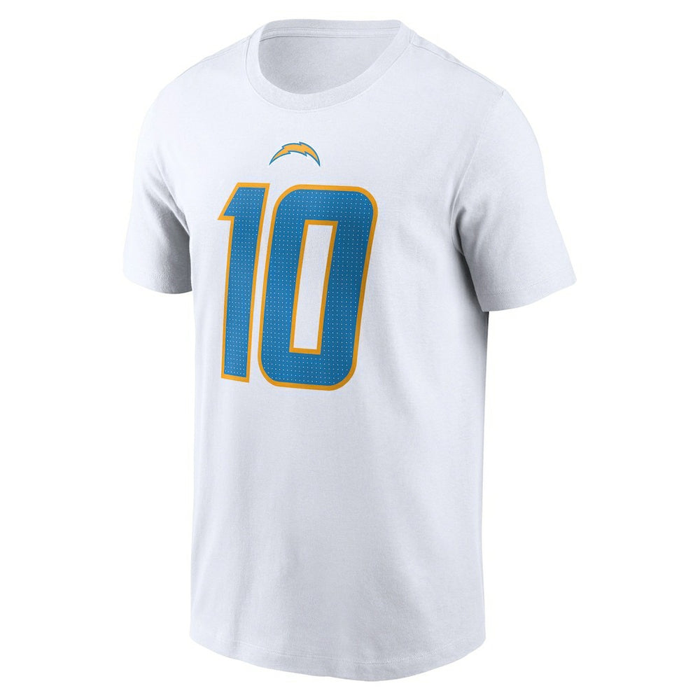 Justin Herbert  Player Name & Number T-Shirt - Los Angeles Chargers T-shirts