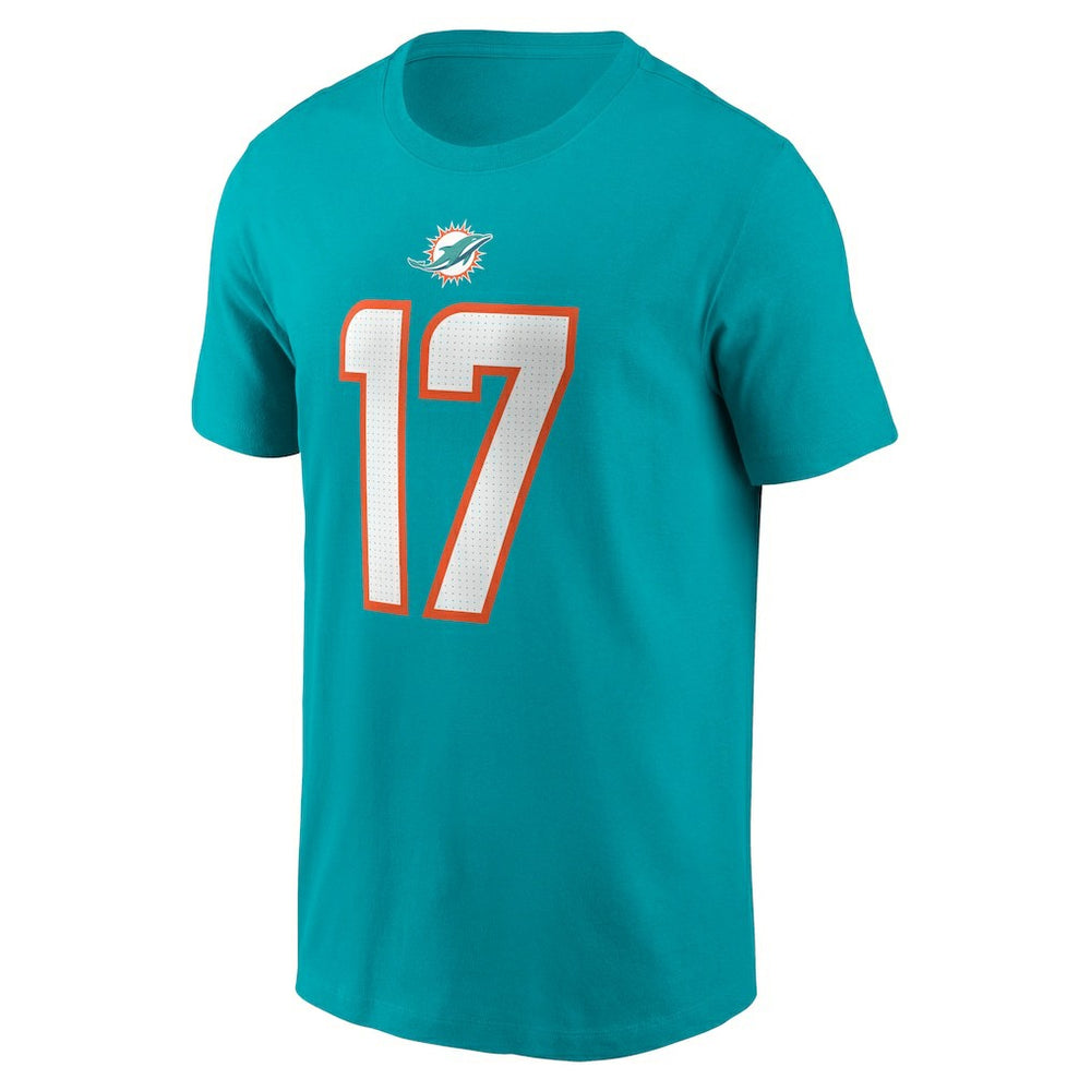 Jaylen Waddle  Player Name & Number T-Shirt - Miami Dolphins T-shirts