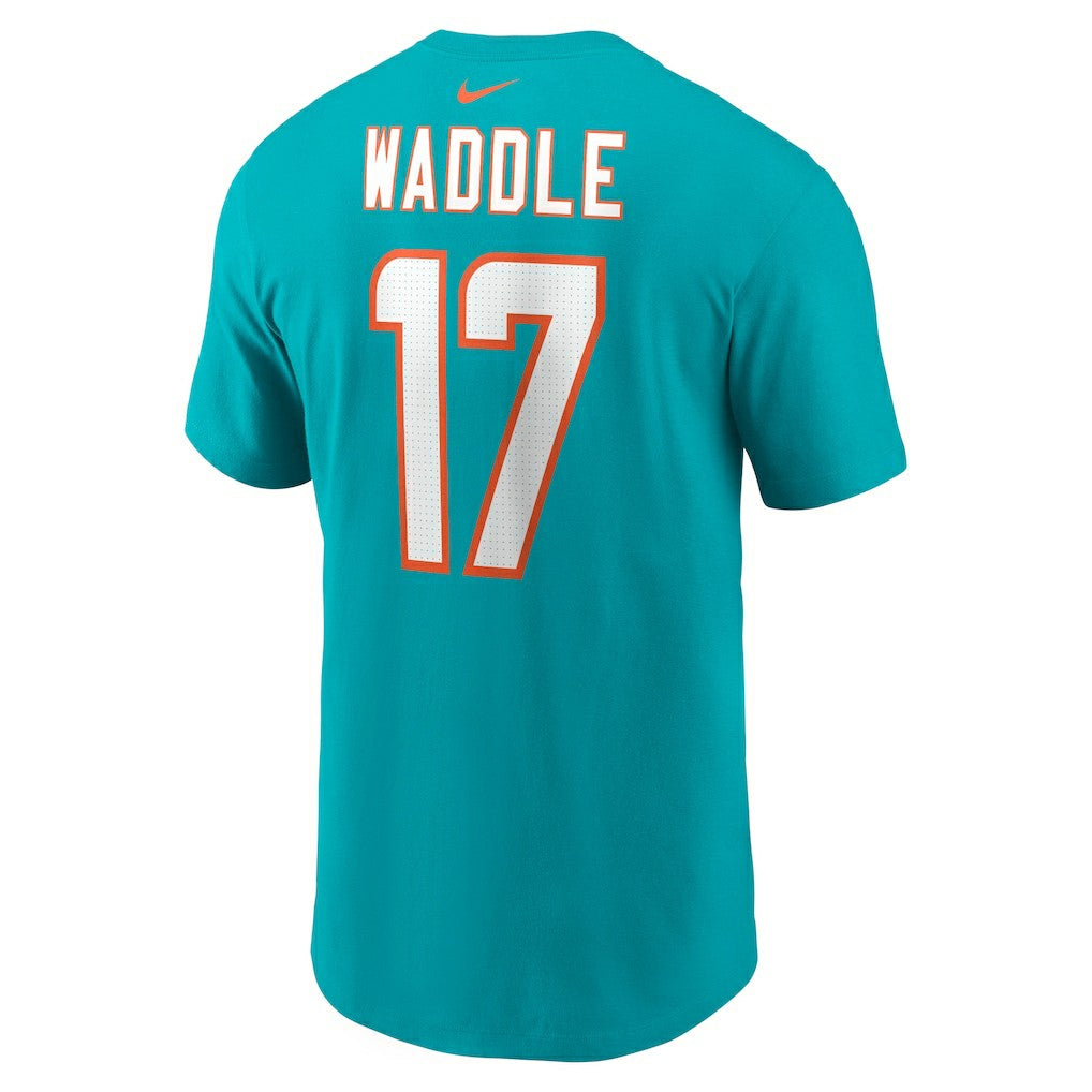 Jaylen Waddle  Player Name & Number T-Shirt - Miami Dolphins T-shirts
