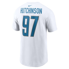 Aidan Hutchinson  Player Name & Number T-Shirt - Detroit Lions T-shirts