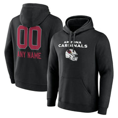 Personalized Name & Number Team Wordmark Pullover Hoodie - Arizona Cardinals Hoodies