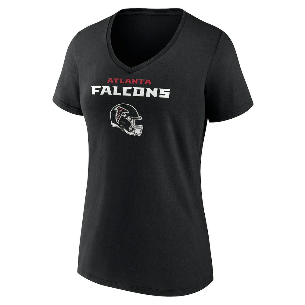 Women's Personalized Name & Number Team Wordmark V-Neck T-Shirt - Atlanta Falcons T-shirts