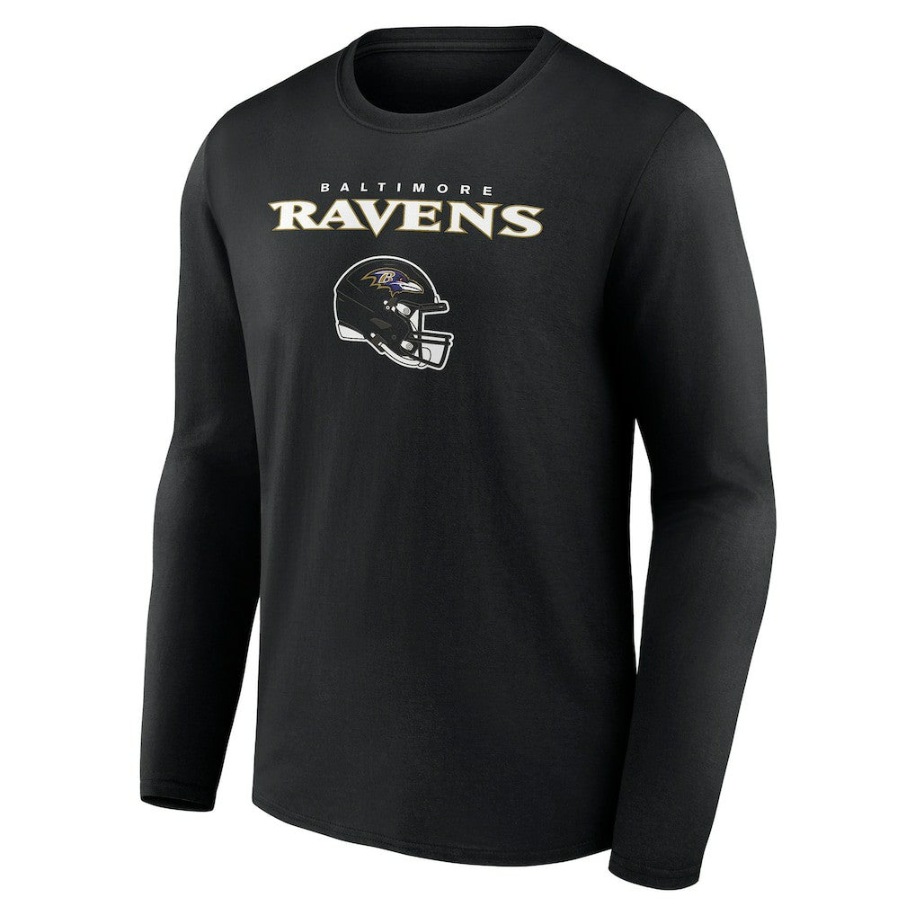 Personalized Name & Number Team Wordmark Long Sleeve T-Shirt - Baltimore Ravens T-shirts