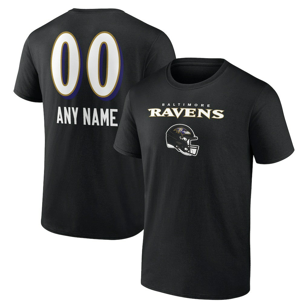Personalized Name & Number Team Wordmark T-Shirt - Baltimore Ravens T-shirts