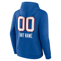 Personalized Name & Number Team Wordmark Pullover Hoodie - Buffalo Bills Hoodies