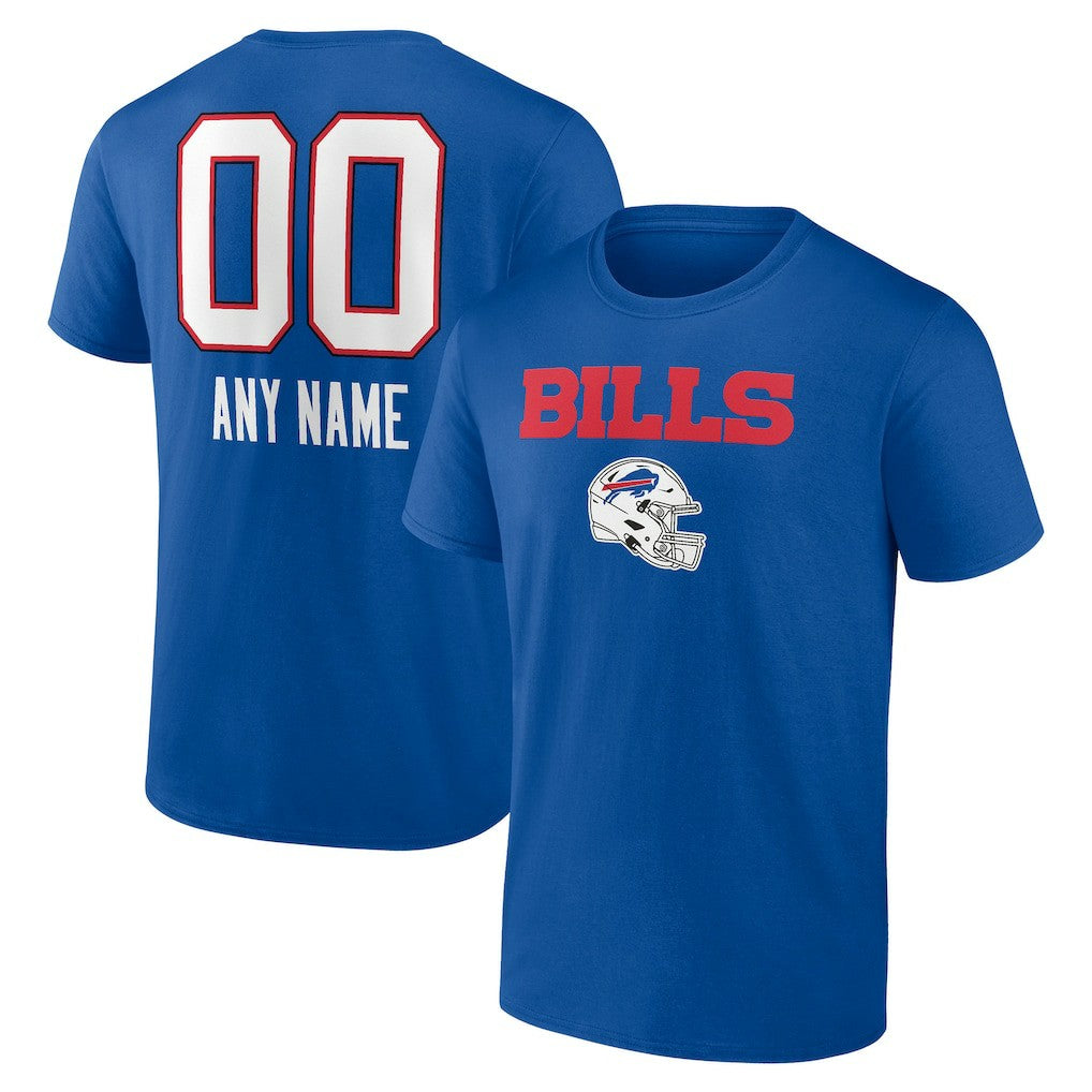 Personalized Name & Number Team Wordmark T-Shirt - Buffalo Bills T-shirts
